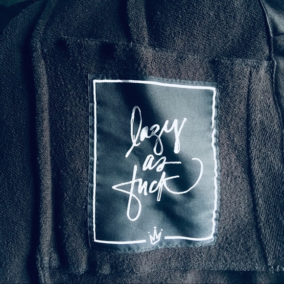 Lazy As Fuck Lounging Robe Made in USA - XS - Picture 7 of 8